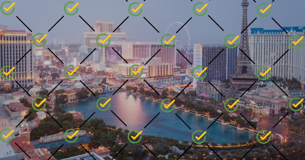 An arial photo of the Las Vegas Strip